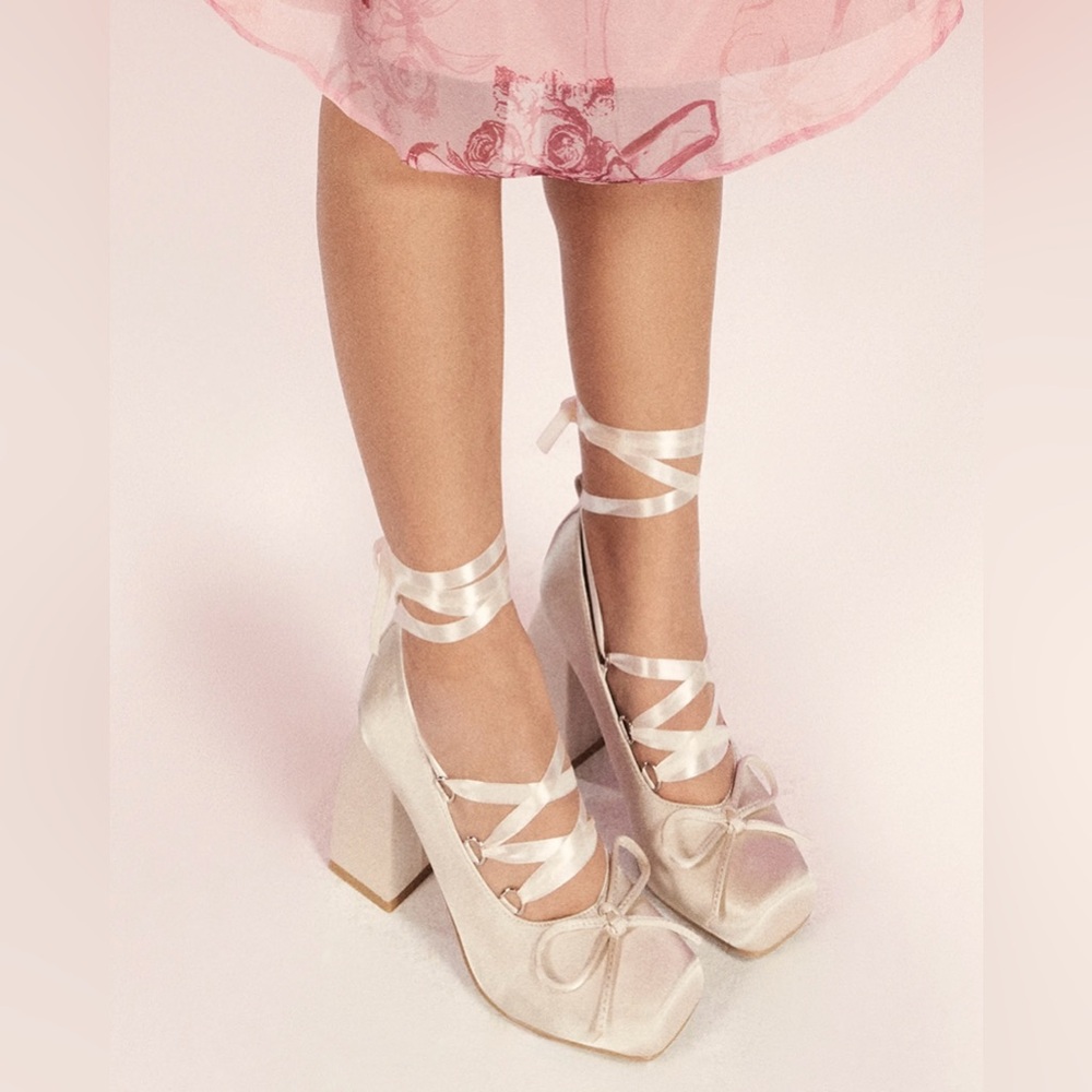Ballet Satin Mary Jean Heels